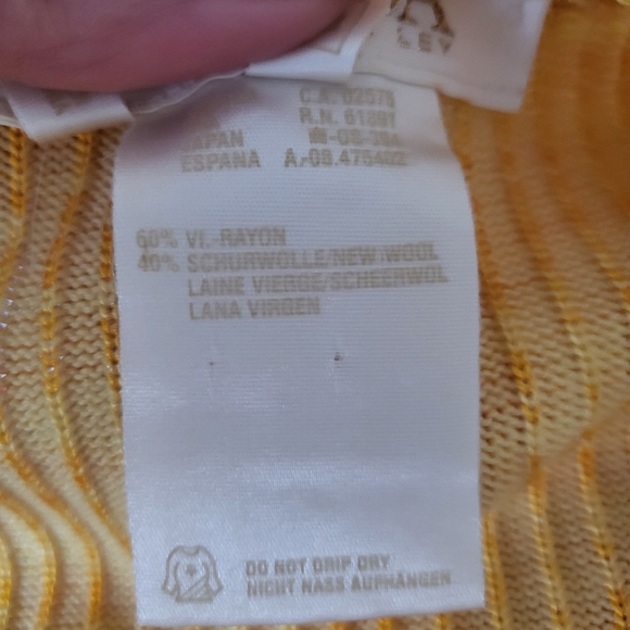 Escada Yellow Orange Long Cardigan Vintage 8 - Picture 9 of 9